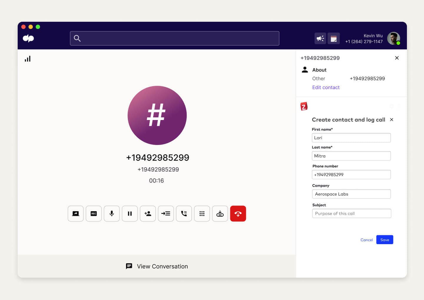 Connect your Zoho CRM to Dialpad