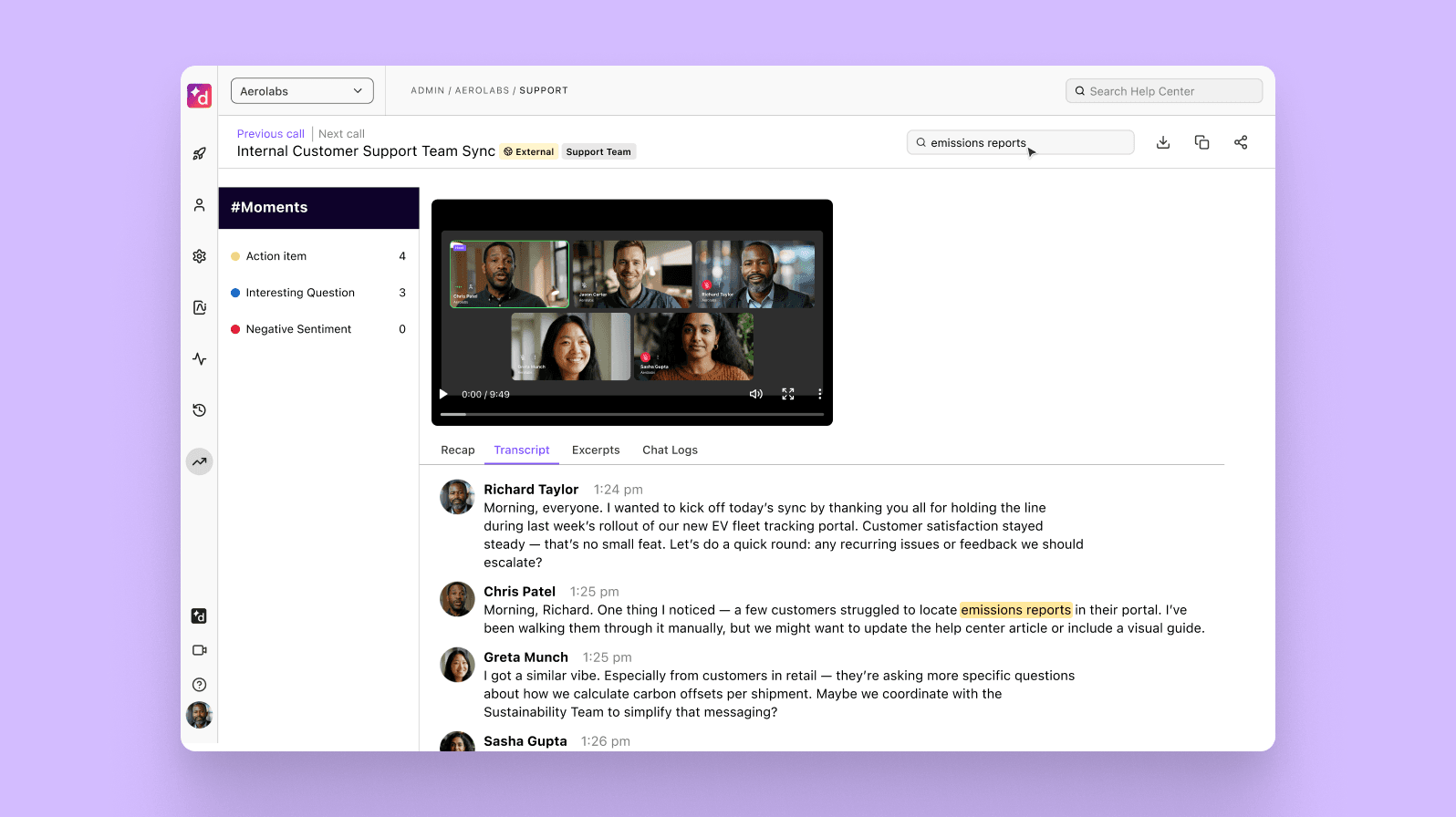 Dialpad's Ai-powered post call summary