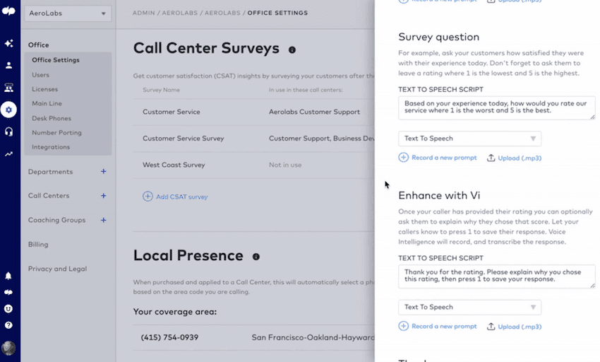 Adding questions to a csat survey in dialpad contact center blog size