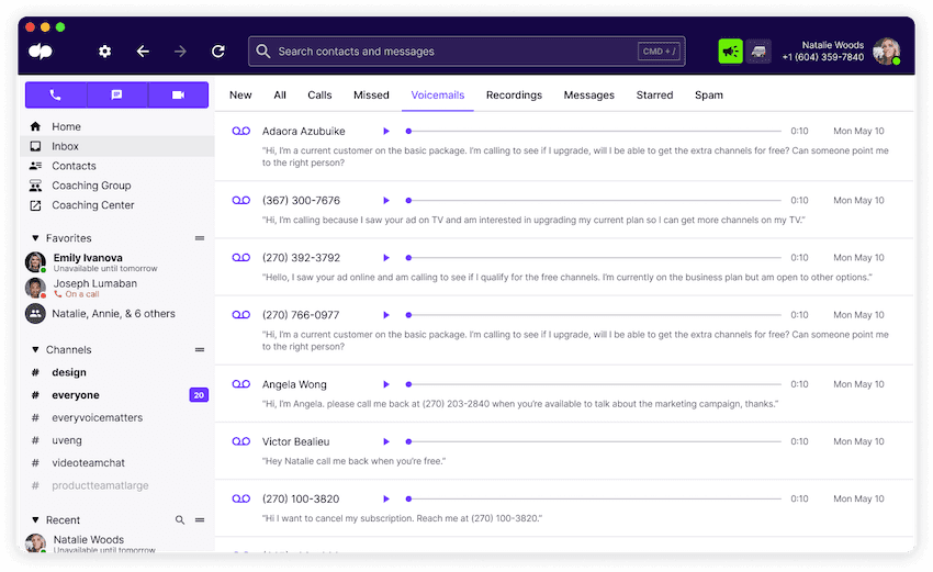 Visual voicemail in dialpad blog size
