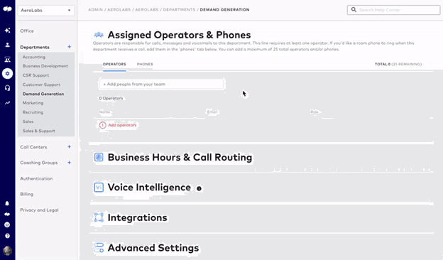 Assign Operators and Phones in Hunt Group