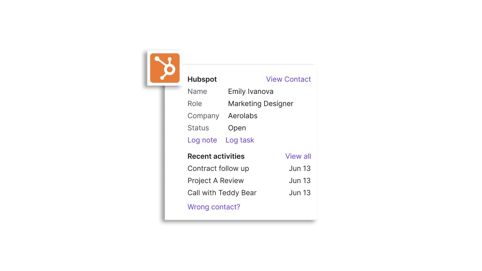 Hubspots dialpad automation that creates call notes