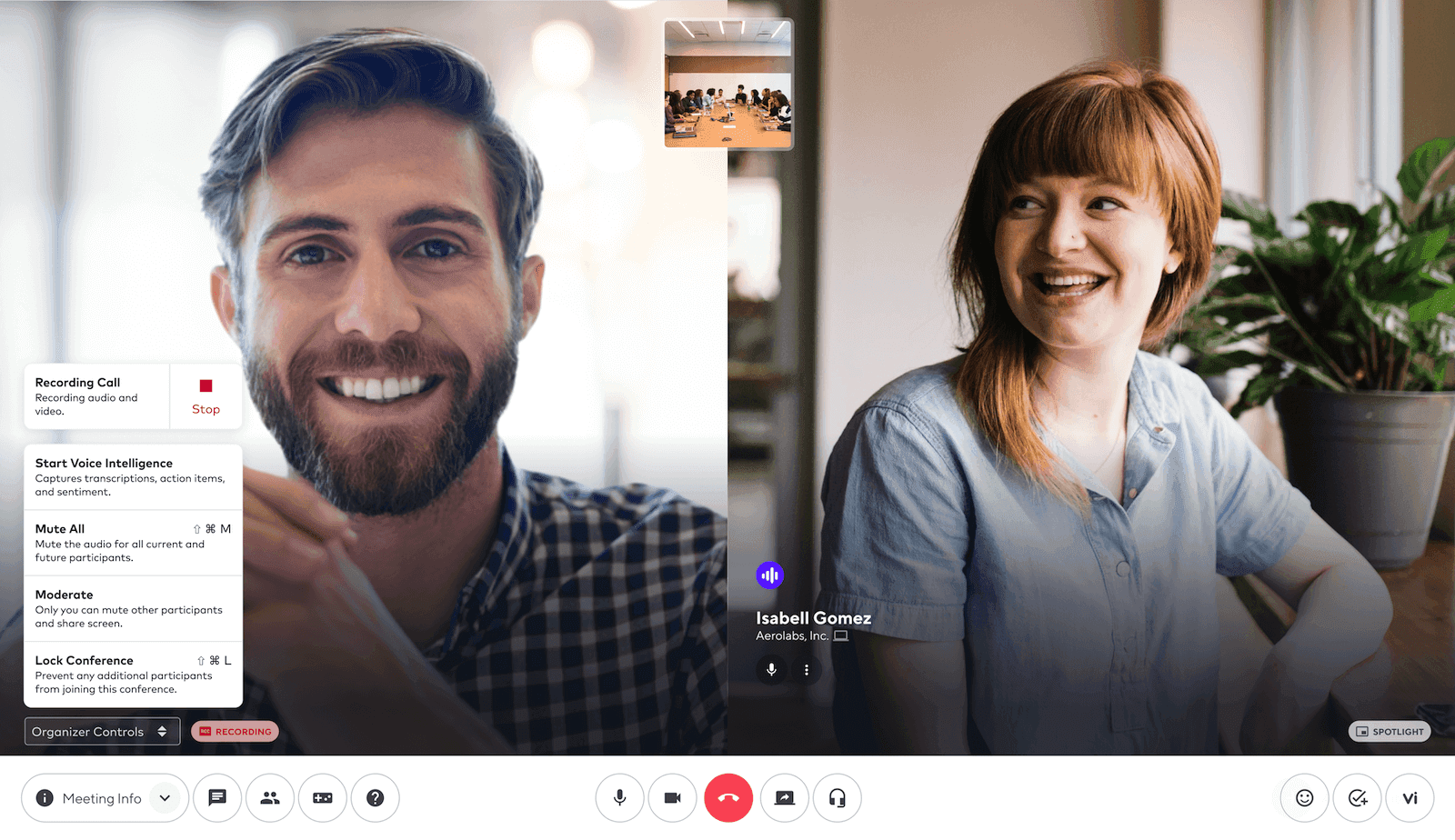 Recording call in dialpad