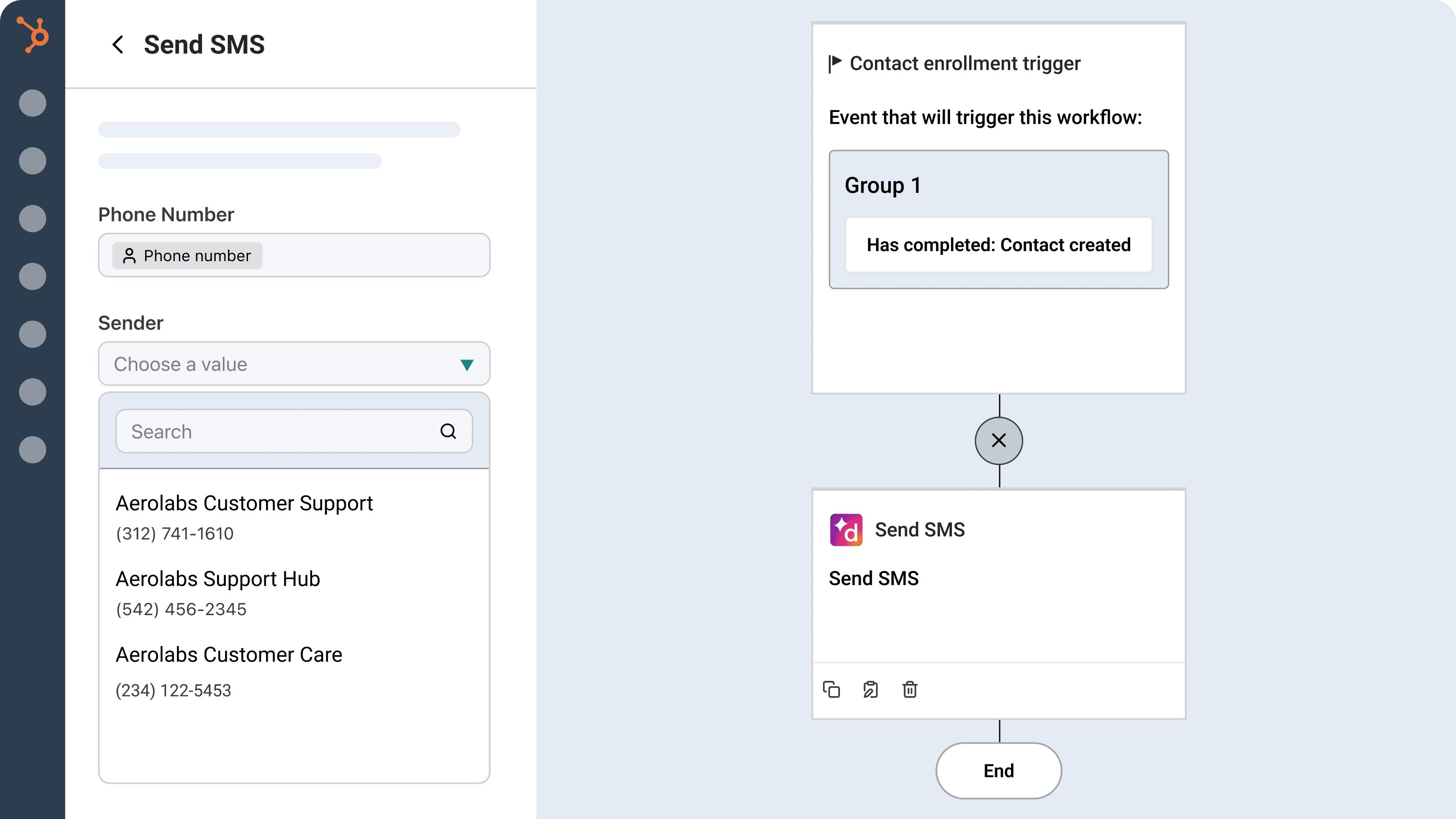 Dialpad workflow trigger in HubSpot Dialpad workflow trigger in HubSpot