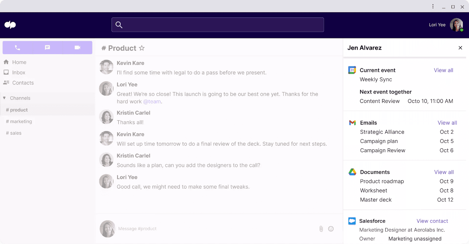 Workspace Access Google without leaving Dialpad 2022 10 20 162516 kqka