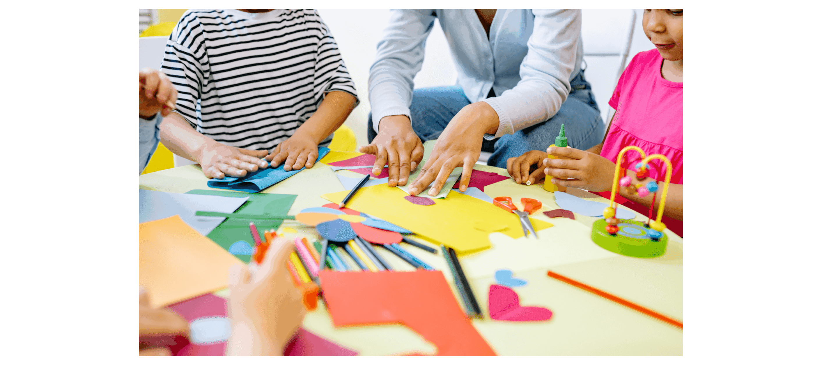 Kids doing art