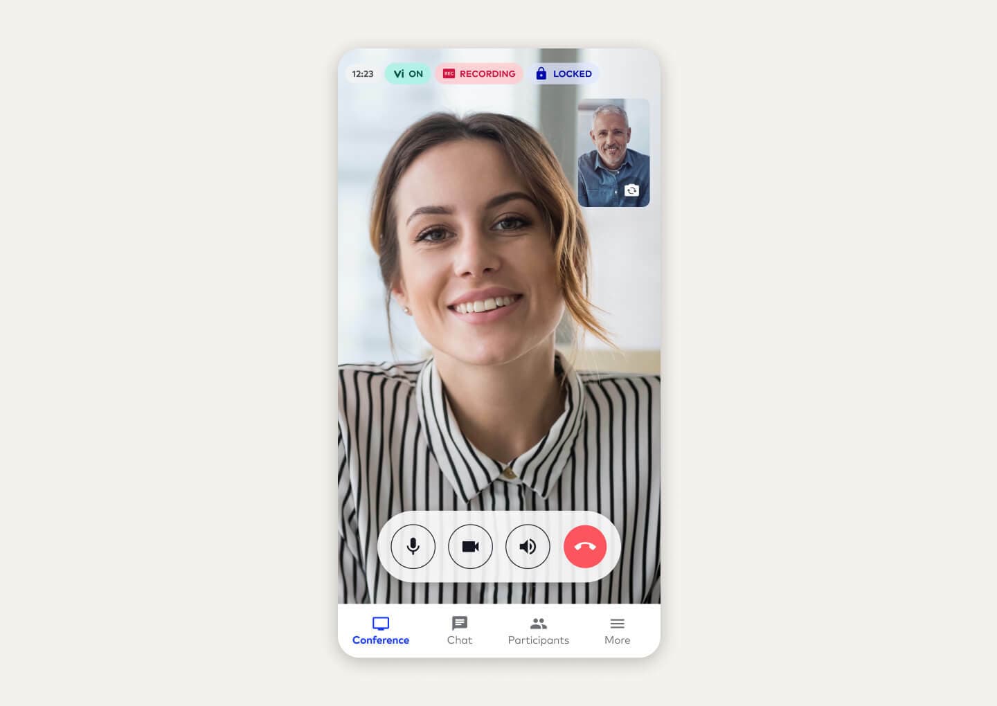 Single Item Card Joining a Dialpad Meeting on i Phone app