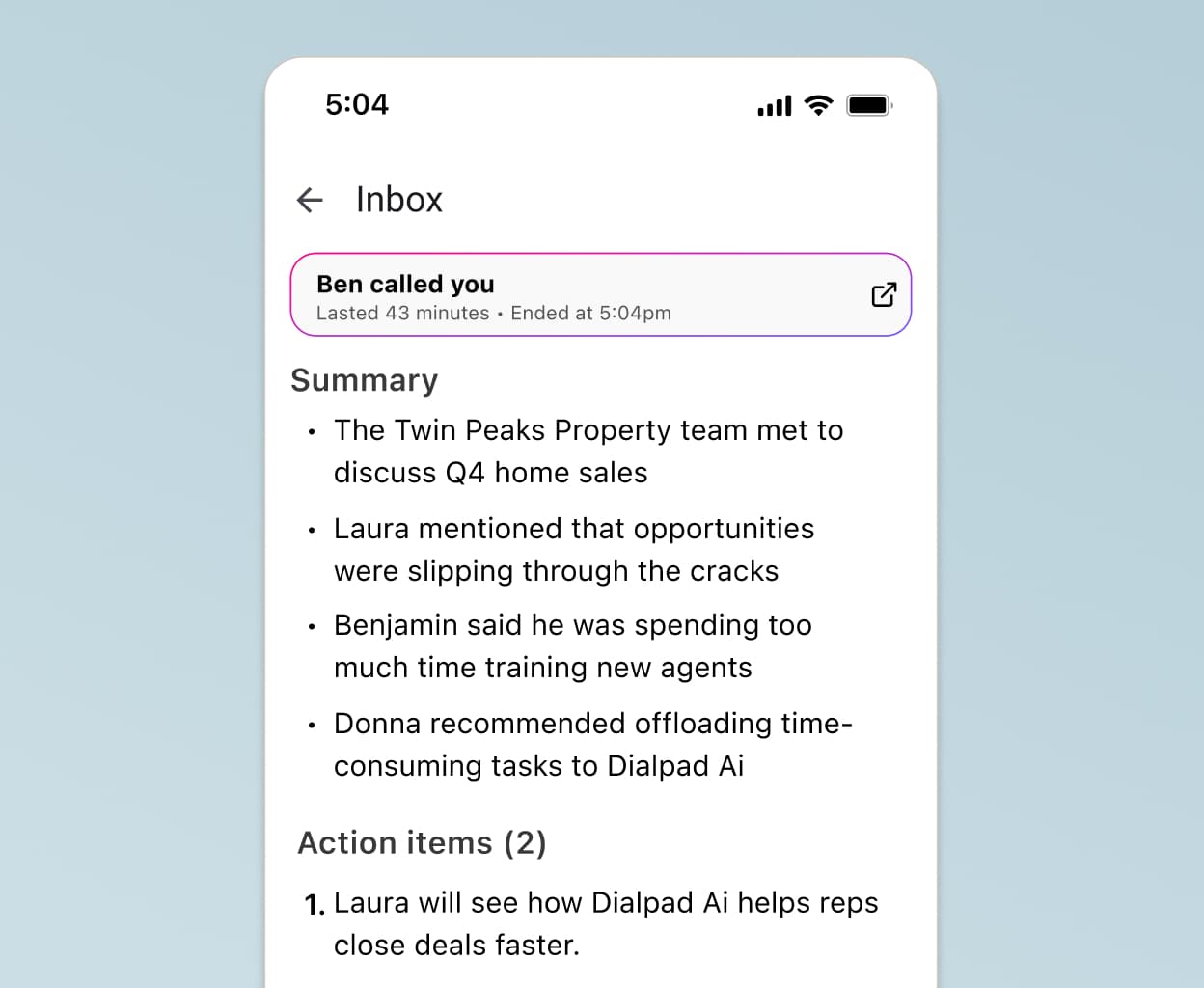 Screenshot of sending an SMS text message from Dialpad's desktop app