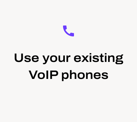 Use your existing VoIP phone