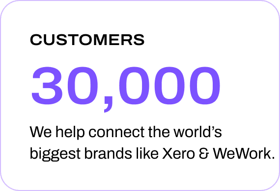 Thirty thousand customers