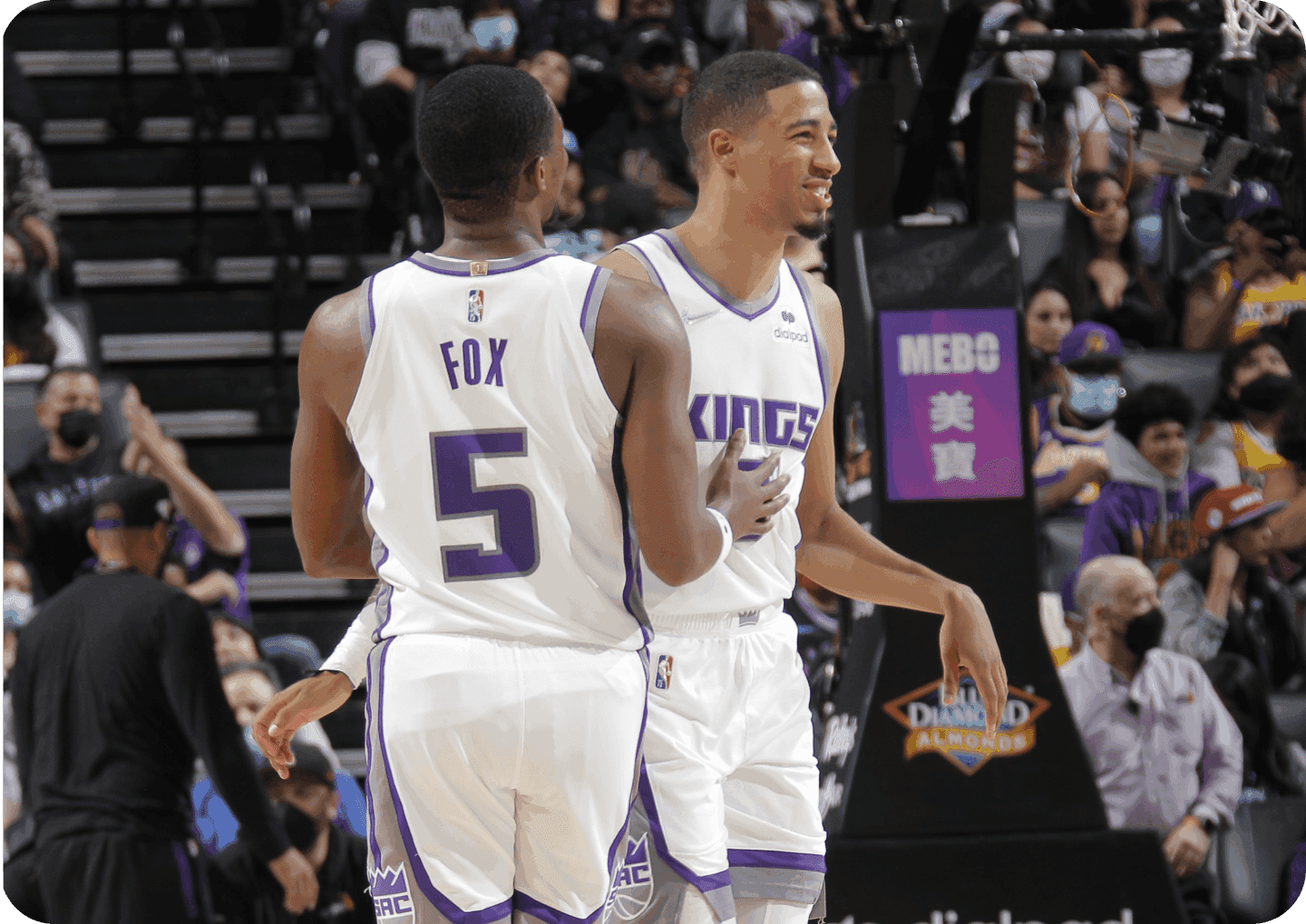 Sacramento Kings in white uniform