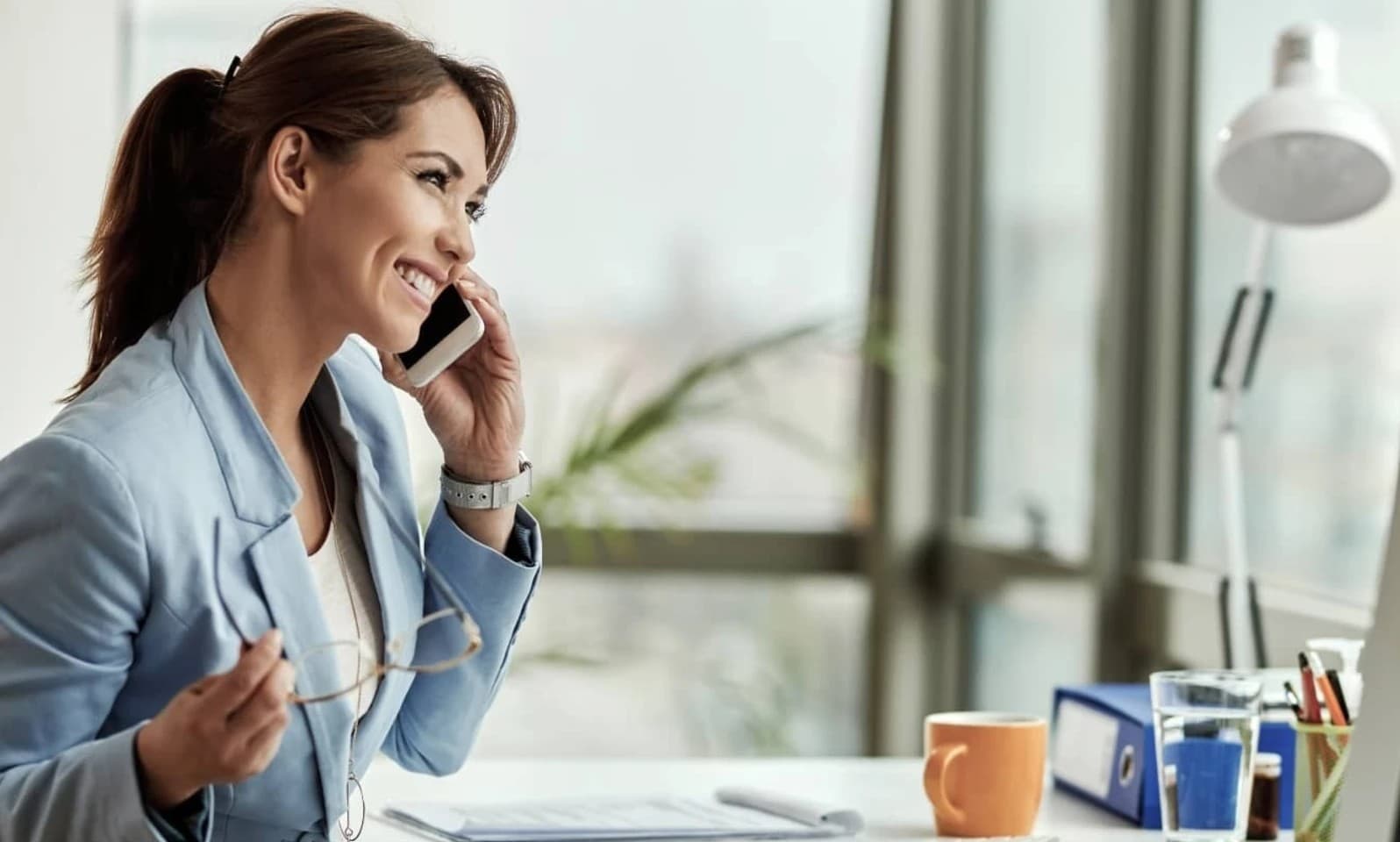 woman on the phone