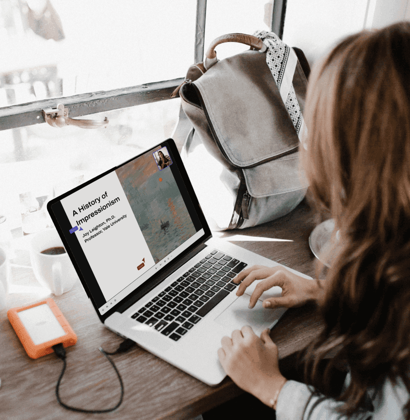 A person working at a desk - small business