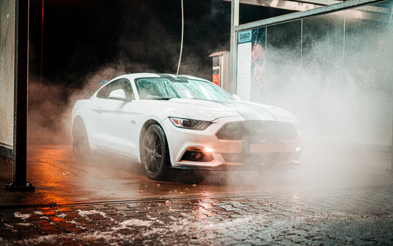 A car at the carwash