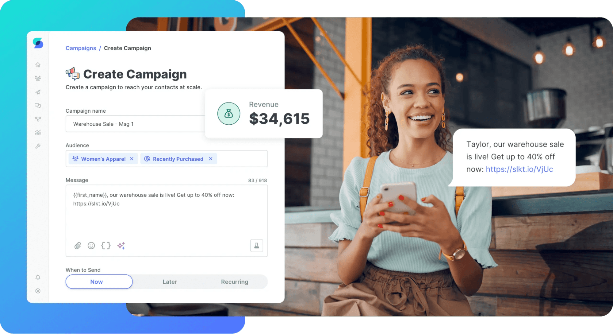 SlickText screenshot