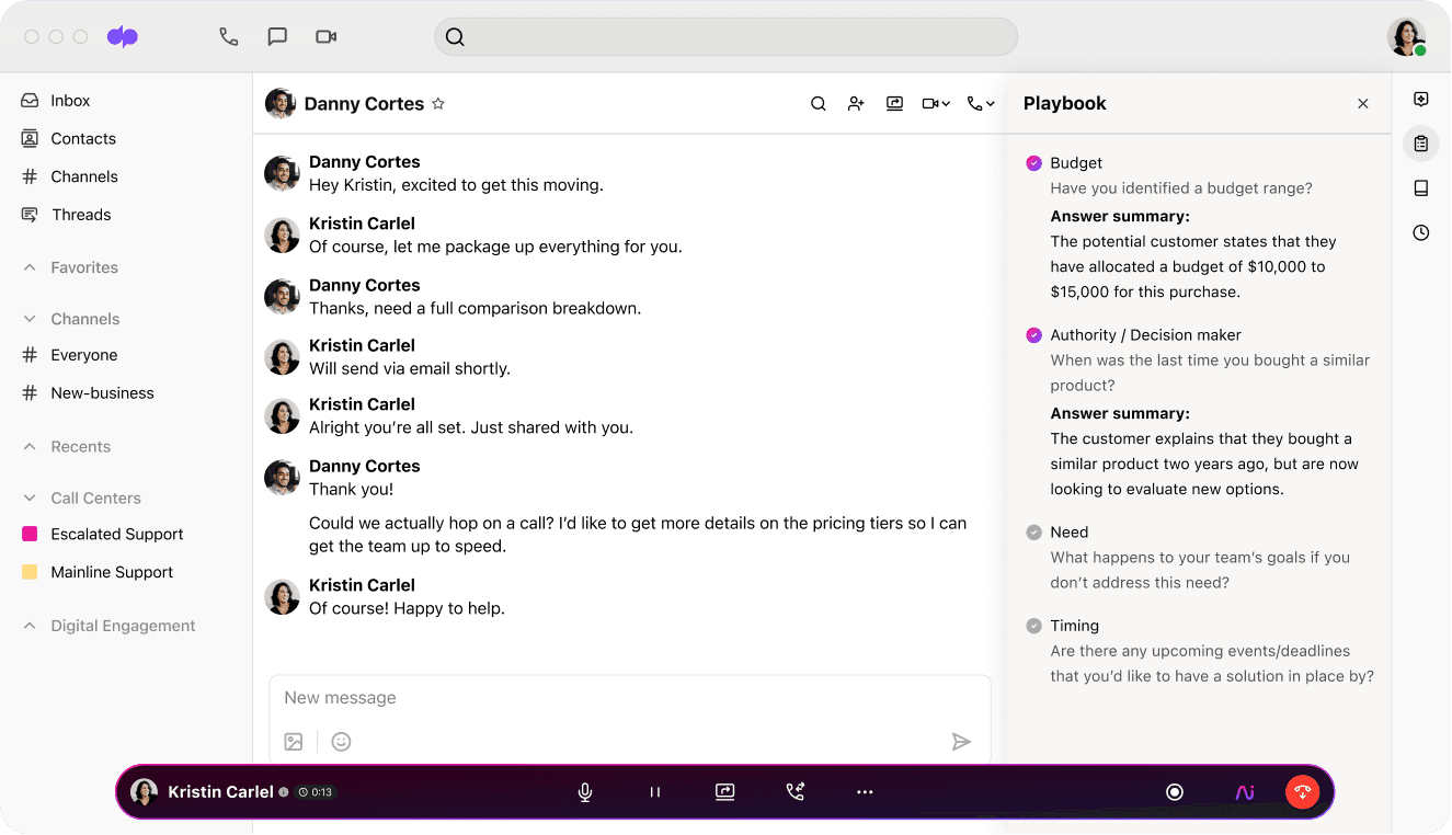 ai playbooks UI