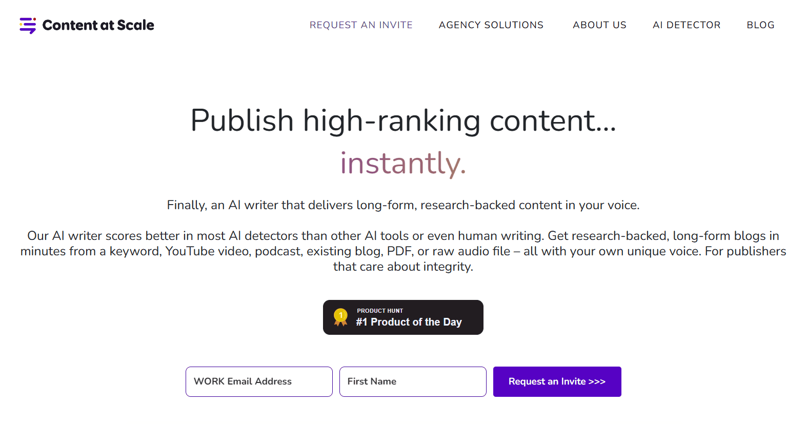 Content at scale