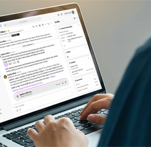 A laptop showing Dialpad-s business text messaging feature